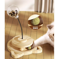 Interactive Cat Toy with Freeze-Dried Food Dispenser