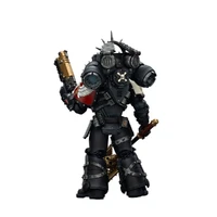 Warhammer Collectibles: 1/18 Scale Blood Angels Lemartes With Jump Pack;Blood Crozius