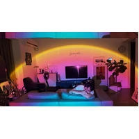 Rainbow Ocean Blue Projection Led Lamp 20cm (Round Head)