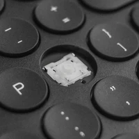 Miiiw Bluetooth Dual Mode Keyboard 104 Keys 2.4GHz Multi Compatible Wireless Portable for macbook Keyboard -Black