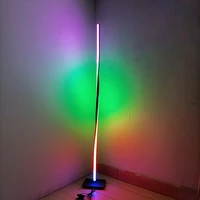 RGB LED Corner Floor Lamp Alexa Compatible Twisted Design