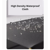 24 Ribs Auto Open Umbrella with Waterproof Sleeve - Milky White