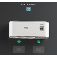 Multifunctional Toothbrush Holder Magnetic Cup Automatic Toothpaste Dispenser Grey