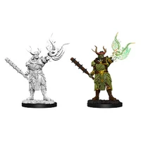 Pathfinder Deep Cuts Unpainted Miniatures Male Half-Orc Druid