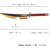 Demon Slayer Tengen Uzui Dual Nichirin Stainless Steel Blades