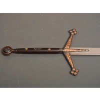 Scottish Highland Claymore Sword with Wall Plaque