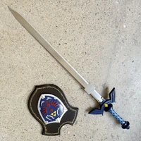 Legend of Zelda Master Sword & Hylian Shield with Wall Plaque 
