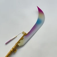 KPop Demon Hunters – Mira’s Gök-Do Spear Replica (162cm) with Full-Metal Build, Corrosion-Pattern 3D Printed Blade, Gold Charms & Gradient Tassel