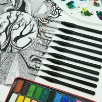 Kolinsky Sable Detail Paint Brush Set - 10Pcs, Perfect for Fine Detailing & Art Painting, Models, Craft Models