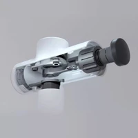 Meavon Smart Massage Gun Deep Tissue Percussion Muscle Massager 3200rpm/min 5 Modes Low Noise for Pain Relief  - Silver