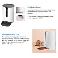 6L Automatic Pet Feeder Wi-Fi Enabled Night Light Camera Smart Dog Cat Feeder with App