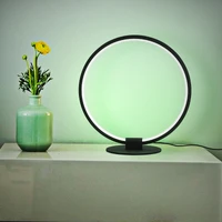 RGB LED Desk Lamp with Remote Control Round Design 40cm Height