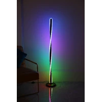 Minimalist floor lamp RGB+Remote led corner standing lamp Double Twisted Design White