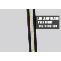 Minimalist Curve Dimming Floor Lamp Remote Control - Black