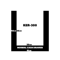 KASROW KER-300 Heavy Duty Cash Drawer 3 notes 4 coins