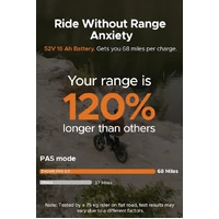 Engwe Engine PRO 2.0 1200W(Peak Power) Off Road Electric Bike Black