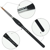 Kolinsky Sable Detail Paint Brush Set - 10Pcs, Perfect for Fine Detailing & Art Painting, Models, Craft Models