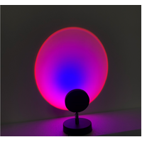 Rainbow Purple Blue Projection Led Lamp 20cm (Round Head)