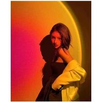 Rainbow Sunset Projection Led Lamp150-180cm (Round Head)