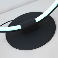 RGB LED Desk Lamp with Remote Control Round Design 40cm Height