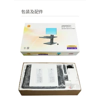 North Bayou Sit/Standing Gas Lift Ergonomic Workstation Desk with Monitor VESA Mount