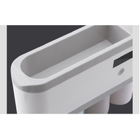 UV Light Sterilizer Toothbrush Holder Toothpaste Dispenser Wall Mounted Cleaner