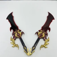 Solo Leveling Demon King's Daggers Stainless Steel Replica Includes Wall Plaque