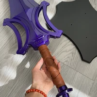 He-Man Masters of the Universe Sword of Power Steel Replica with Wall Plaque(Purple)