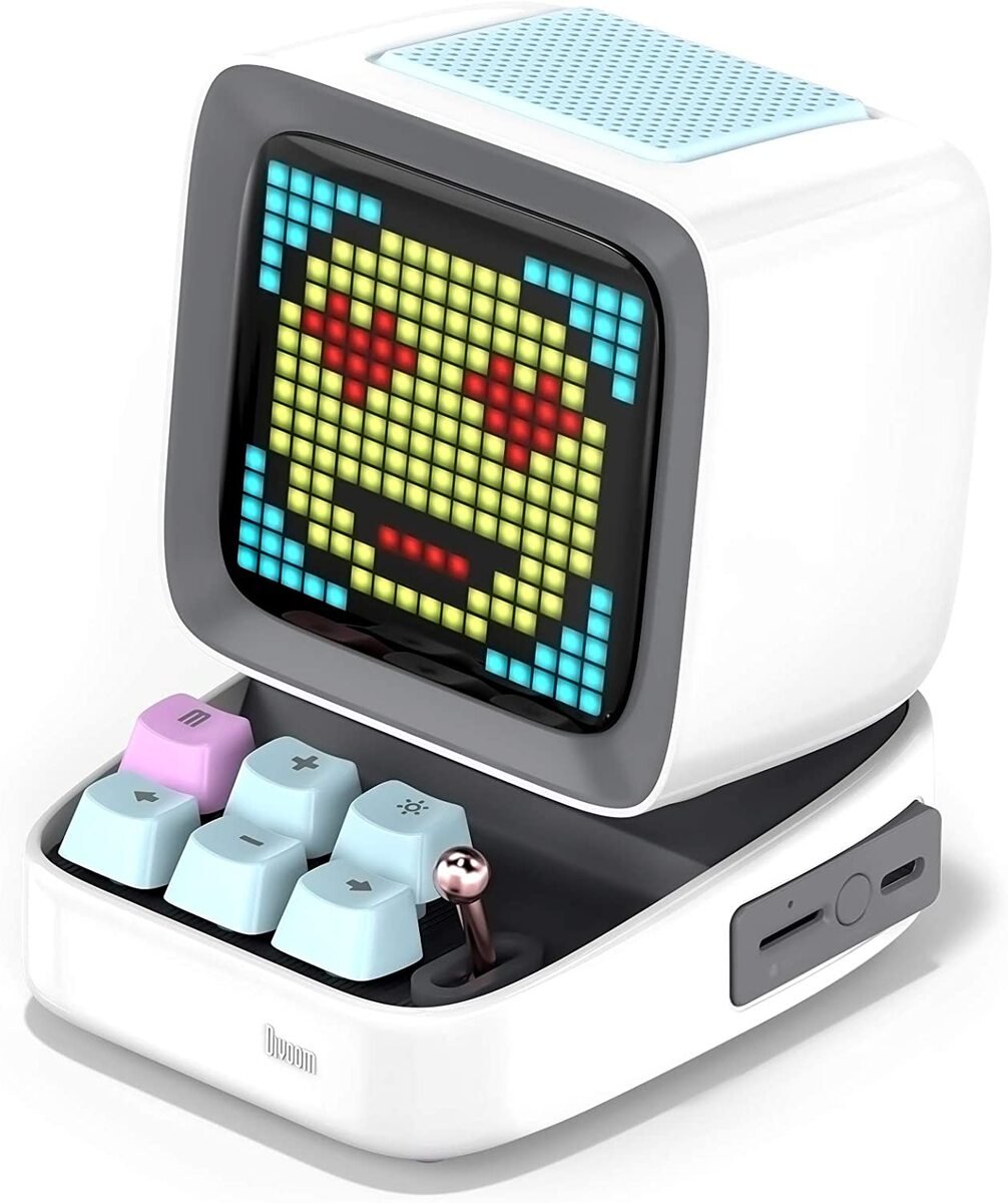 Divoom Ditoo Retro Pixel Art Game Bluetooth Speaker with 16X16 LED App Controlled Front Screen RED 