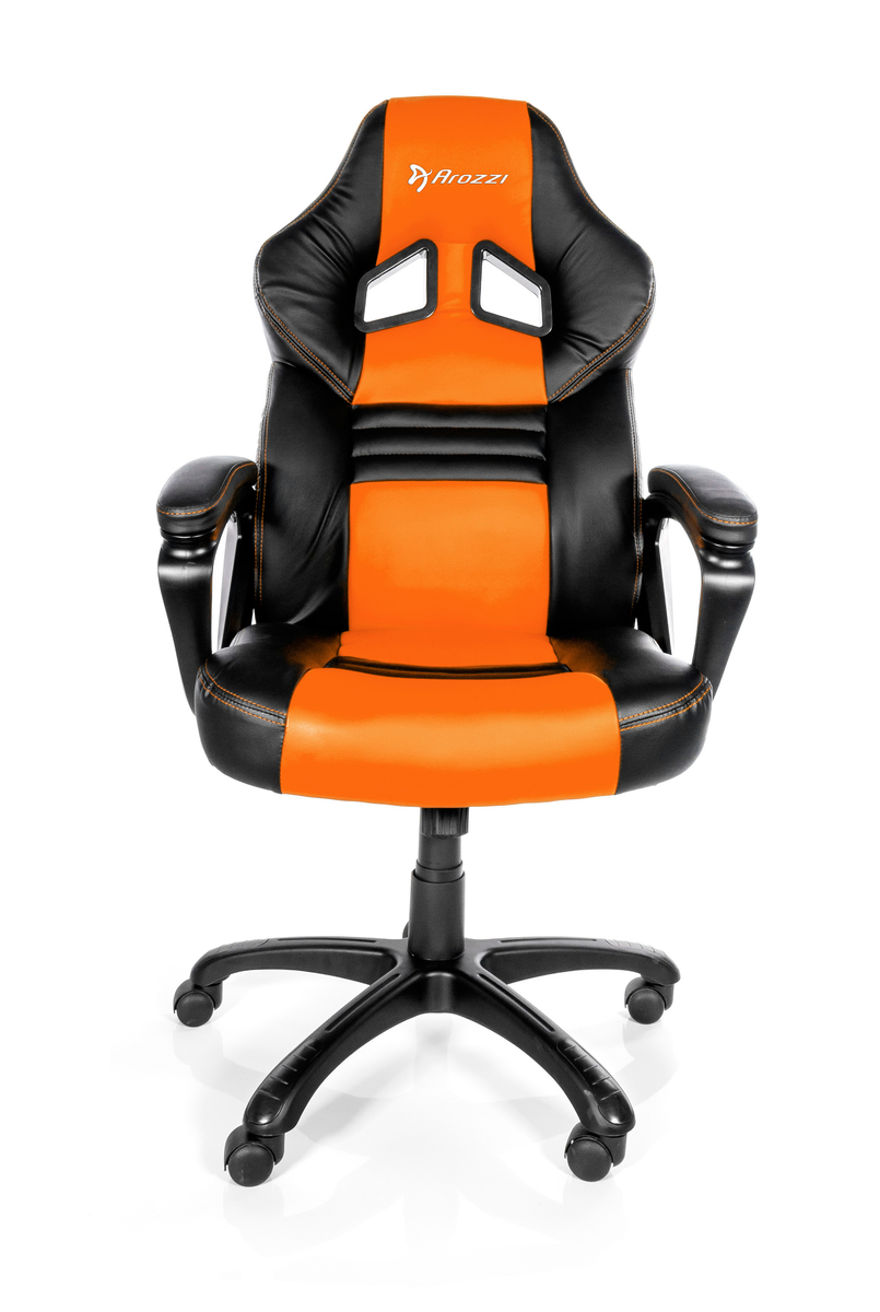 Arozzi Black Orange Monza Adjustable Ergonomic Motorsports