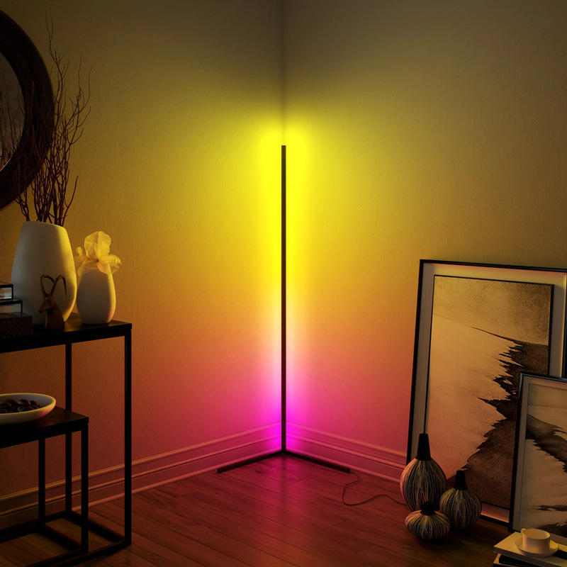 Minimalist floor lamp RGB+Alexa led corner standing lamp led floor lamp