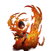 JacksDo Studio One Piece Fire Cat Ace GK Statue