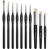 Detail Nylon Paint Brush Set 7PCS + Drybrush 3 PCS