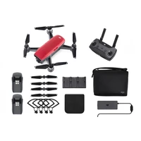 DJI Spark Mini Drone Lava Red Fly More Combo + Kingston 32GB Class10 MicroSD Card [Colour: Lava Red]