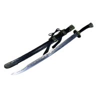 Black Wind Wooden Sheath Qing Dynasty Saber