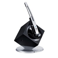 DW Office – DECT Wireless Office headset with base station, for desk phone and PC, convertible (headband or earhook)