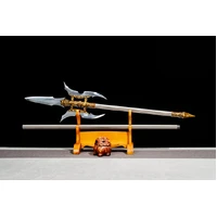 Sanmao Crescent Moon Halberd – Martial Arts Training Collectible