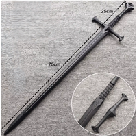 Extra-Hard Plastic Rapier Sword with Scabbard