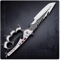 Delta Force Game Merch: Creed S7 Knuckle Knife – 35cm Large Scale Alloy