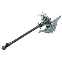 World of Warcraft - Shadowmourne Axe Replica with Wall Plaque