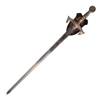 Knights Templar Sword With Wall Plaque