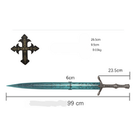 Bloodborne II - Moonlight Great Sword with Wall Plaque