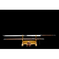 Huali Wood Two-Handed Manganese Steel Tang Dynasty Sword
