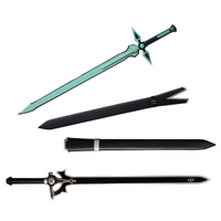 Sword Art Online Kirigaya Kazuto's Elucidator & Dark Repulser Set with Stand