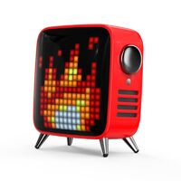 Divoom Tivoo Max Digital Pixel Art LED Bluetooth Speaker Black Red