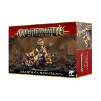 Warhammer Age of Sigmar Orruk Warclans Tuskboss on Maw-Grunta