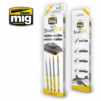 Ammo by MIG Brushes Starter Brush Set