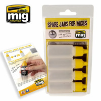Ammo by MIG Accessories Spare Jars for Mixes (4 x 17mL jars with agitator and dosifier)