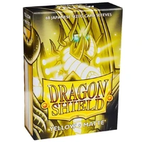 Sleeves - Dragon Shield Japanese- Box 60 - Yellow MATTE