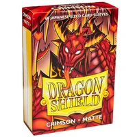 Dragon Shield Japanese 60ct Crimson MATTE 59x86mm Sleeves